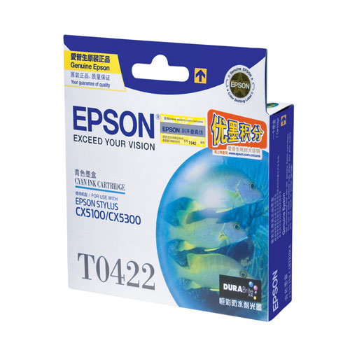 Epson / 爱普生 EPSON T042280墨盒(适用CX5100，青)
