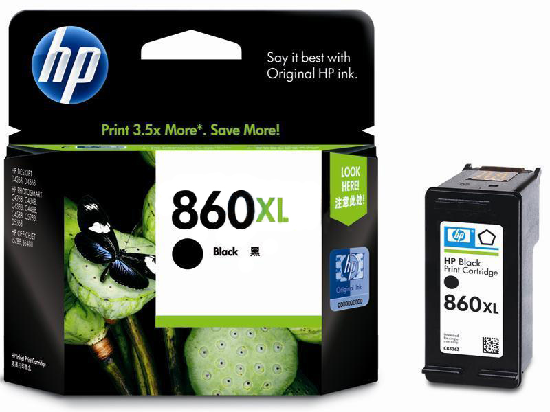 HP 惠普（HP） CB335ZZ 860号 黑色墨盒 (适用HP Photosmart C4488 D5368 Officejet J6488 Deskjet D4368)