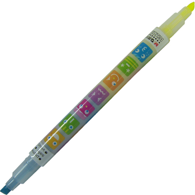 晨光 荧光笔MG-2120（黄+粉）