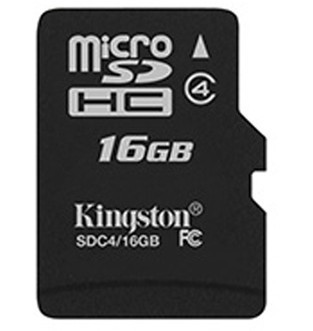 金士顿（Kingston）16GB Class4 TF(Micro SD)存储卡（SDC4/16GBSP）