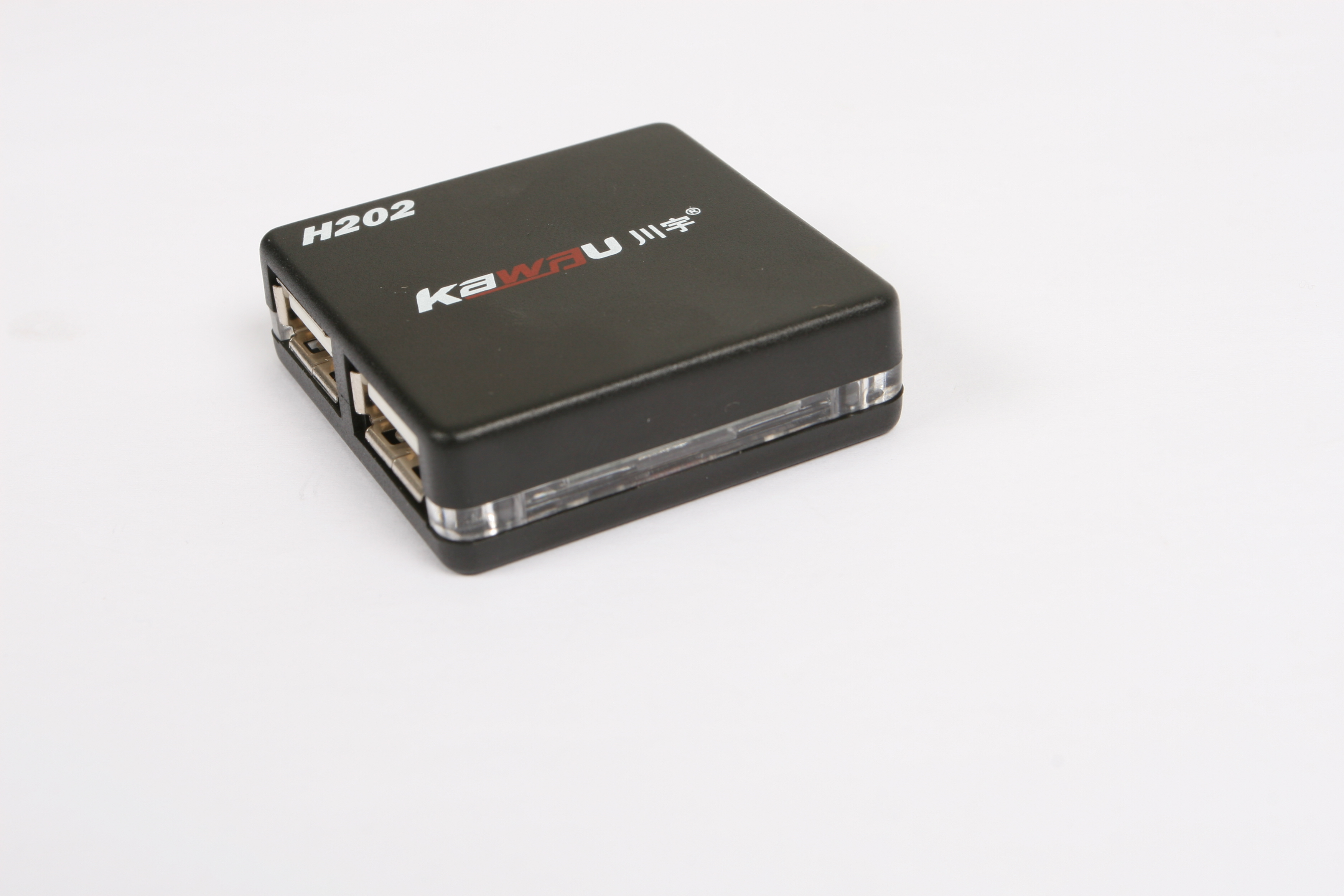 川宇（kawau）H202 H202 4口HUB-USB集线器无需电源,可同时带２个500G移动硬盘（黑色）