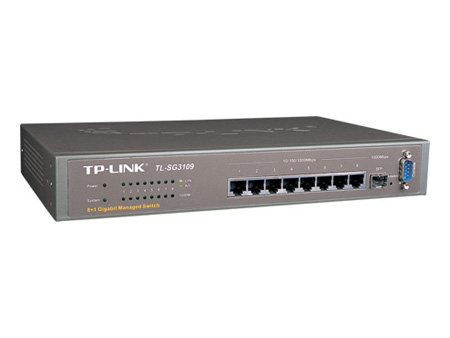 TP-LINK TL-SG3109 8+1口全千兆二层网管交换机