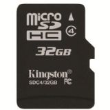 金士頓（Kingston）32GB Class4 TF(Micro SD)存儲卡（SDC4/32GBSP）