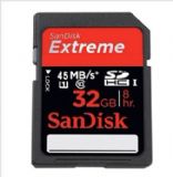 SanDisk（閃迪）32GB Extreme 至尊極速SDHC存儲卡（class10）45MB/S